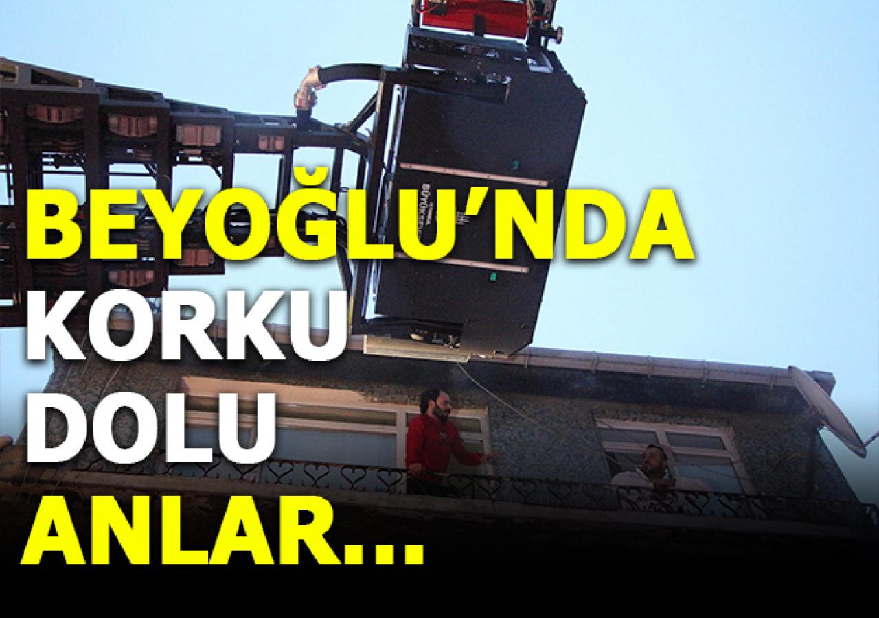 Beyoğlu'nda korku dolu anlar