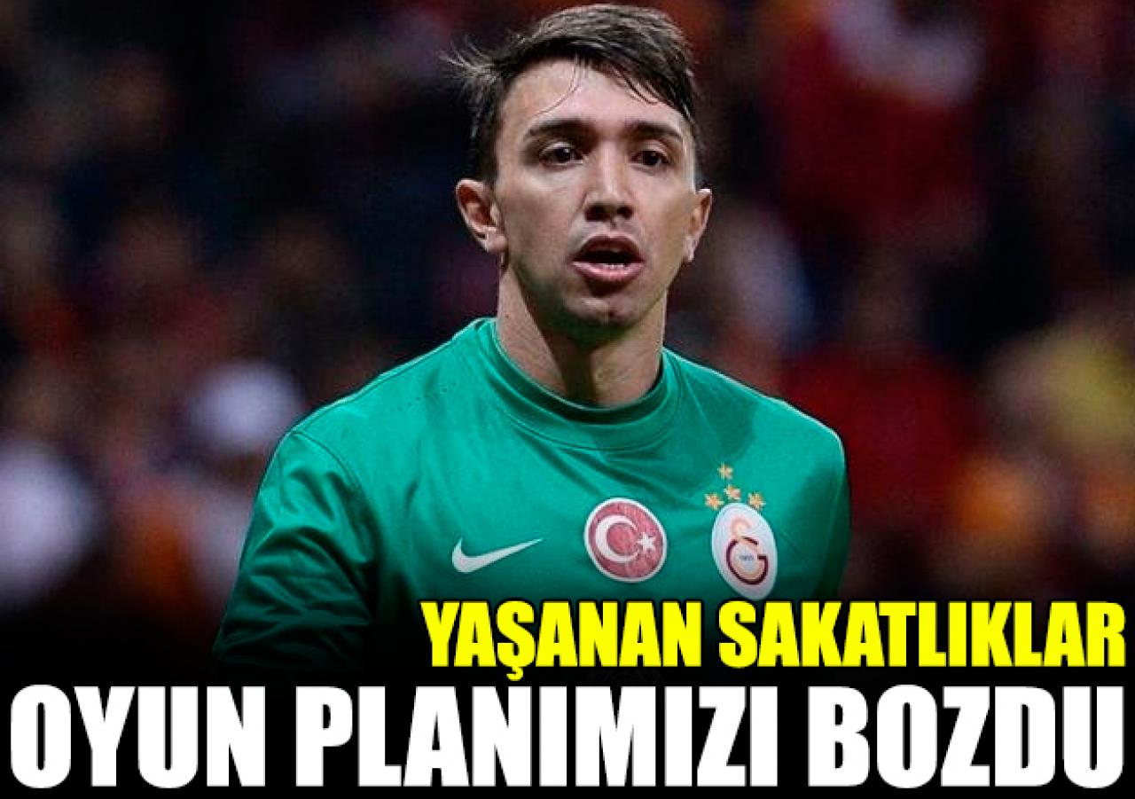 Sakatlıklar planımızı bozdu