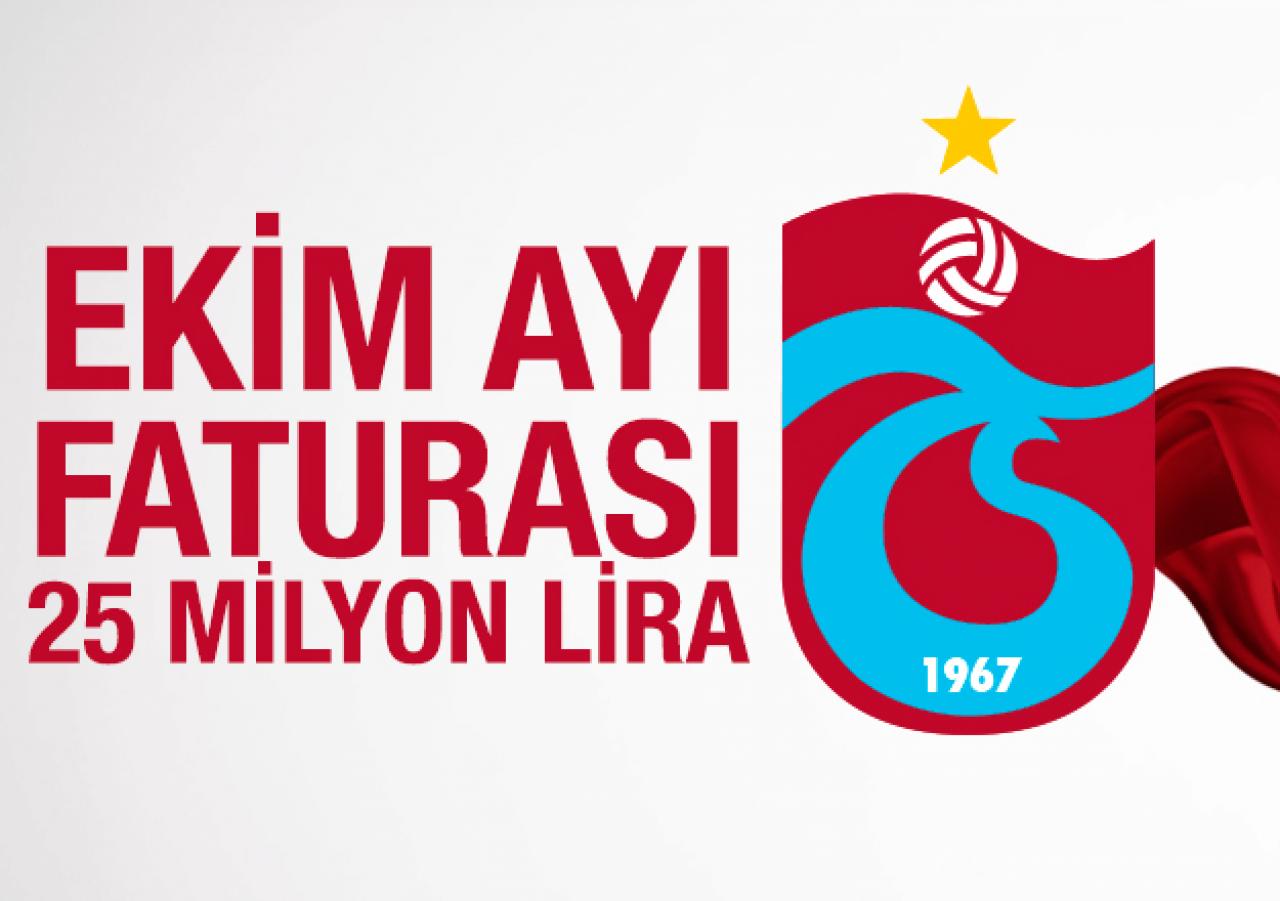 Ekim faturası 25 milyon lira