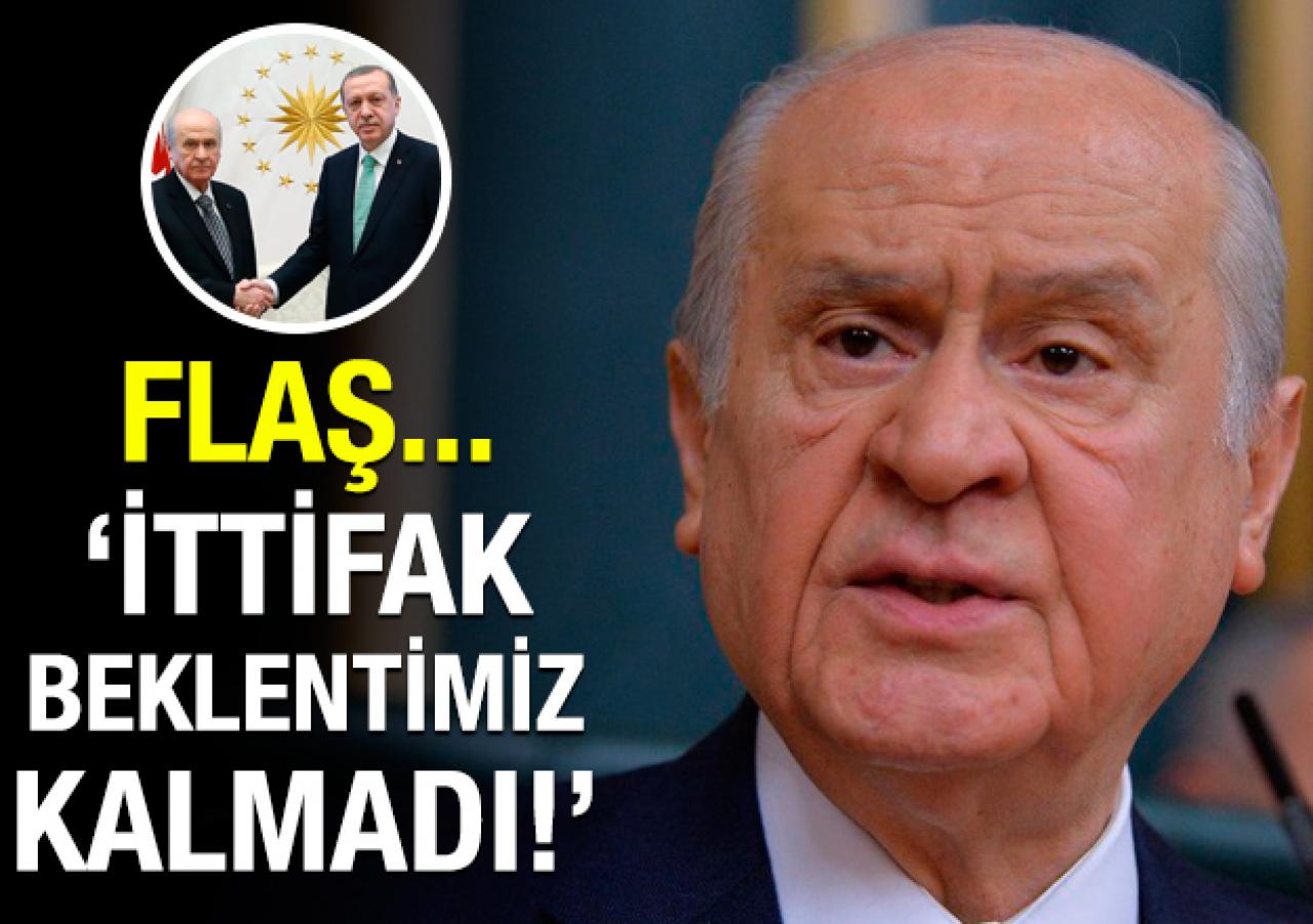 Bahçeli: İttifak beklentimiz kalmadı