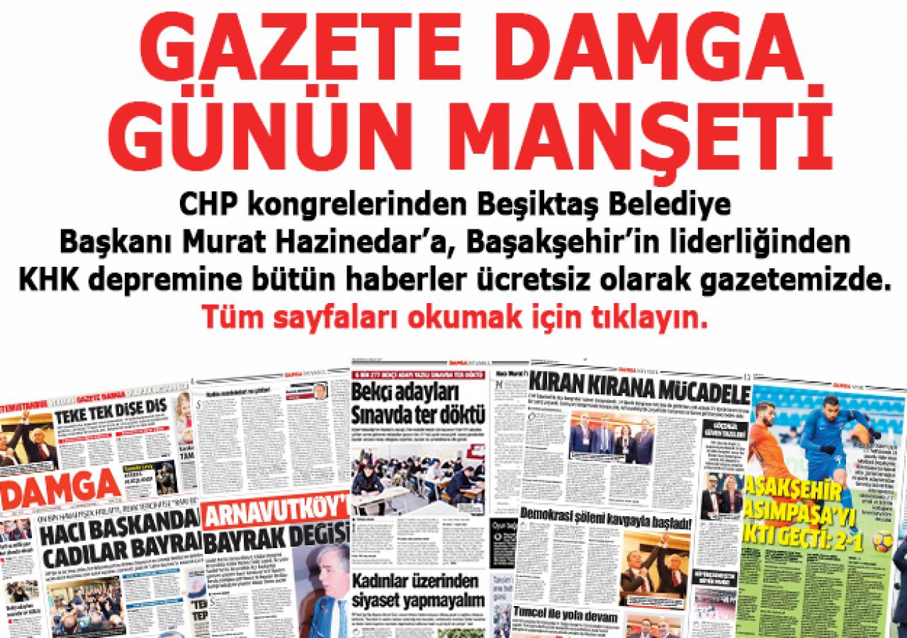 Gazete Damga 25 Aralık Pazartesi hangi haberlerle yayınlandı - Gazete oku