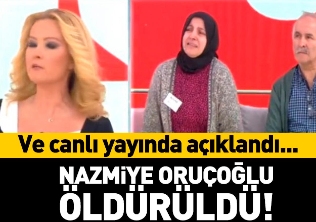 Flaş! Nazmiye Oruçoğlu DNA testi sonucu açıklandı: Öldürüldü!