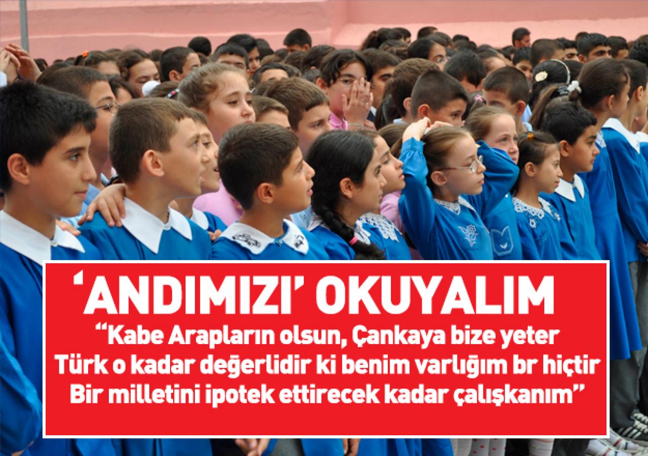 “Andımız”ı okuyalım