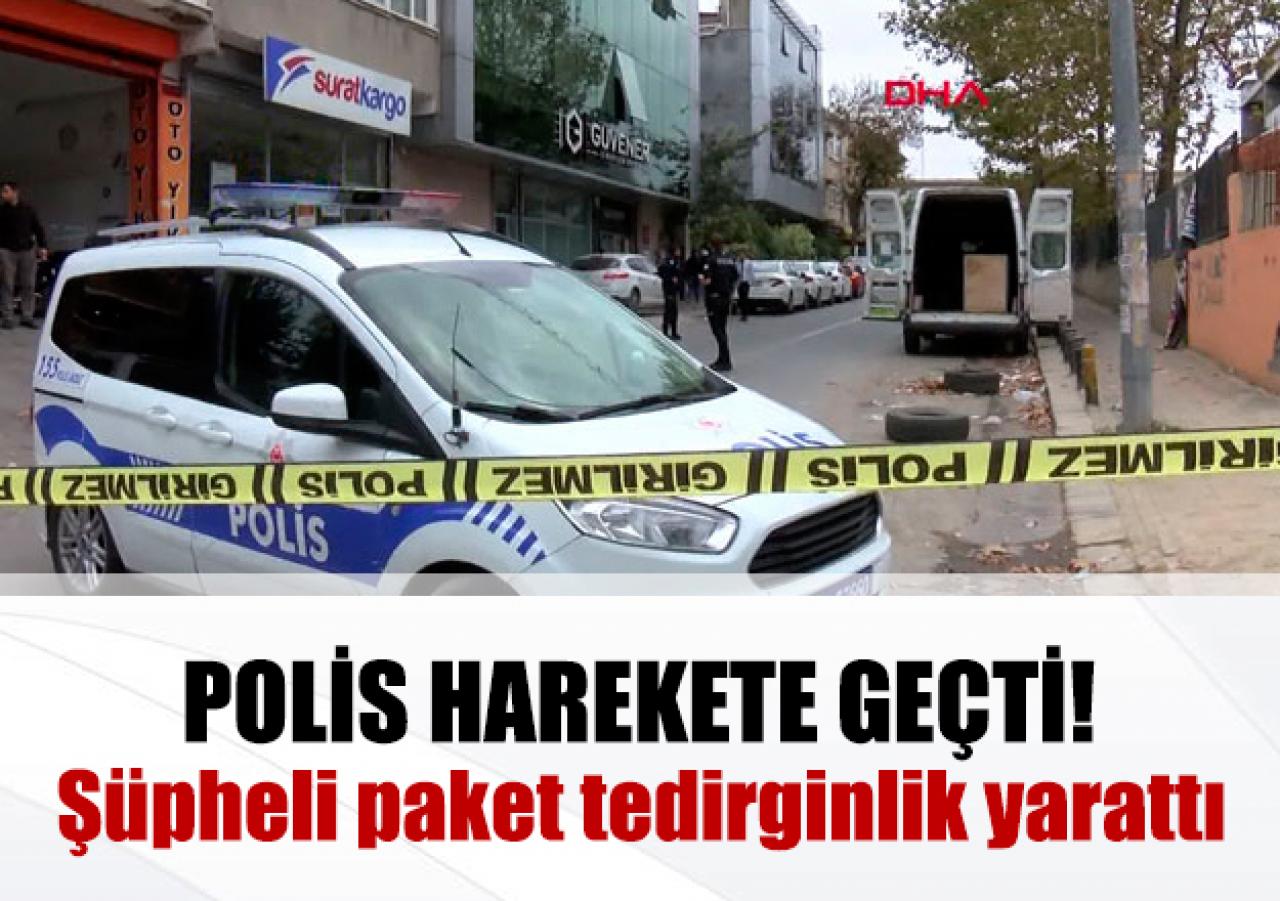 İstanbul'da polisi harekete geçiren paket