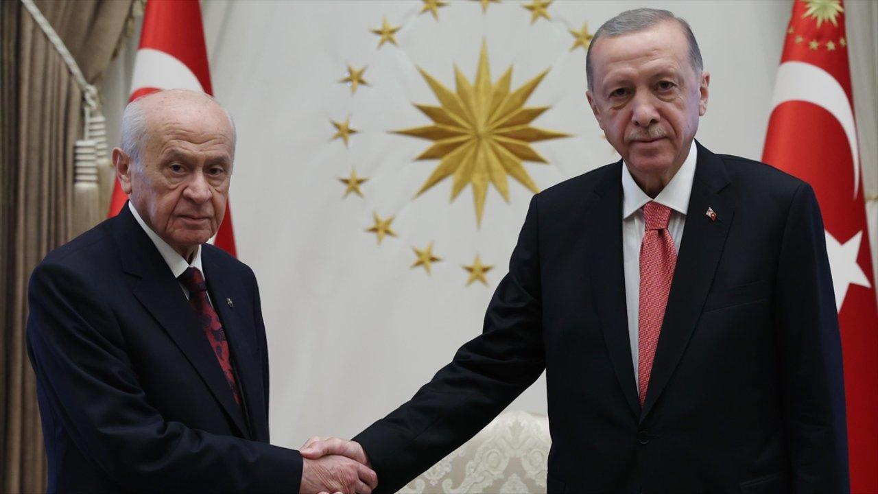 Cumhurbaşkanı Erdoğan, Bahçeli'yi kabul etti