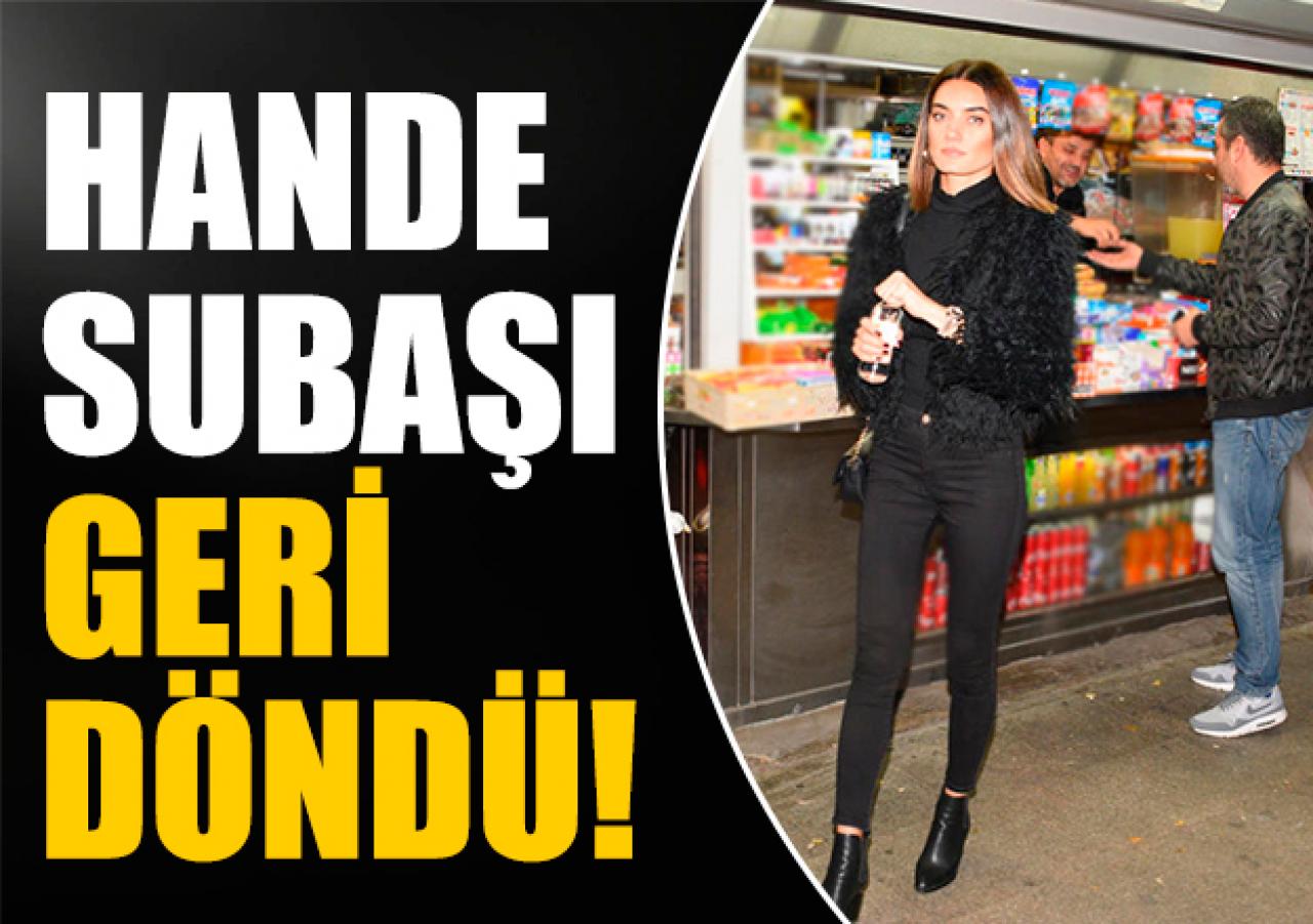 Hande Subaşı eski eşinle görüntülendi