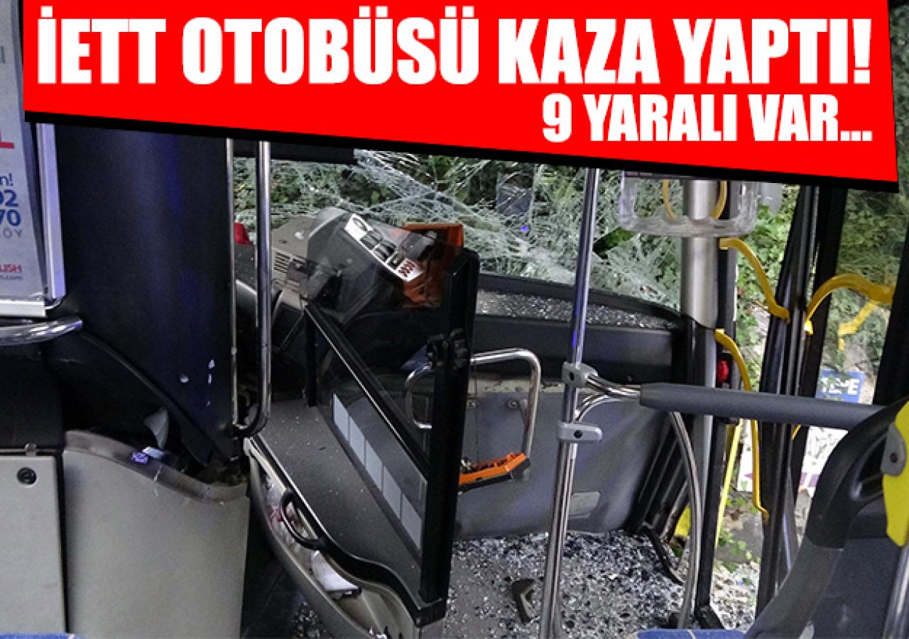 İstanbul Kuruçeşme'de İETT otobüsü kaza yaptı! 9 yaralı var