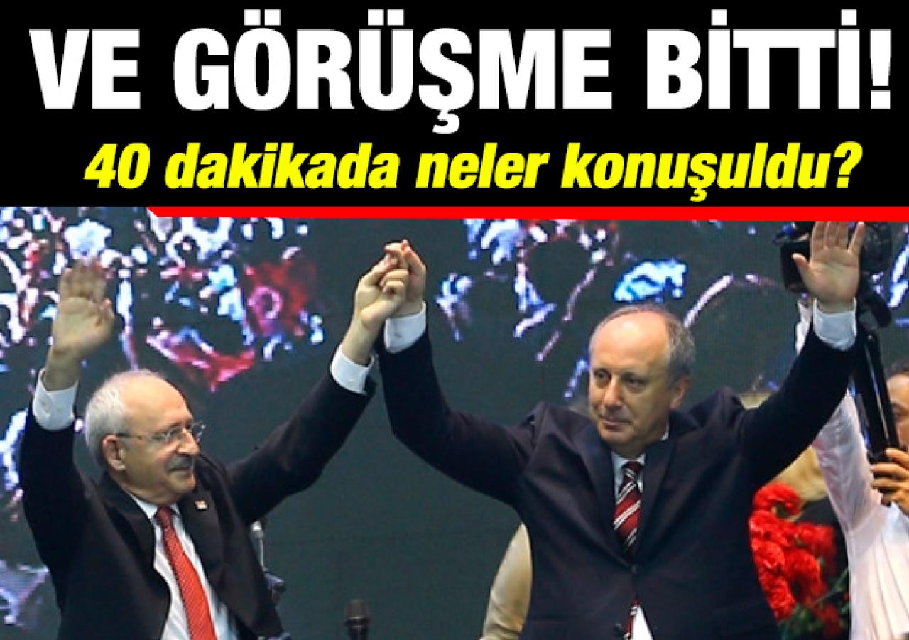 Kılıçdaroğlu - İnce görüşmesi sona erdi! İlk açıklama geldi...