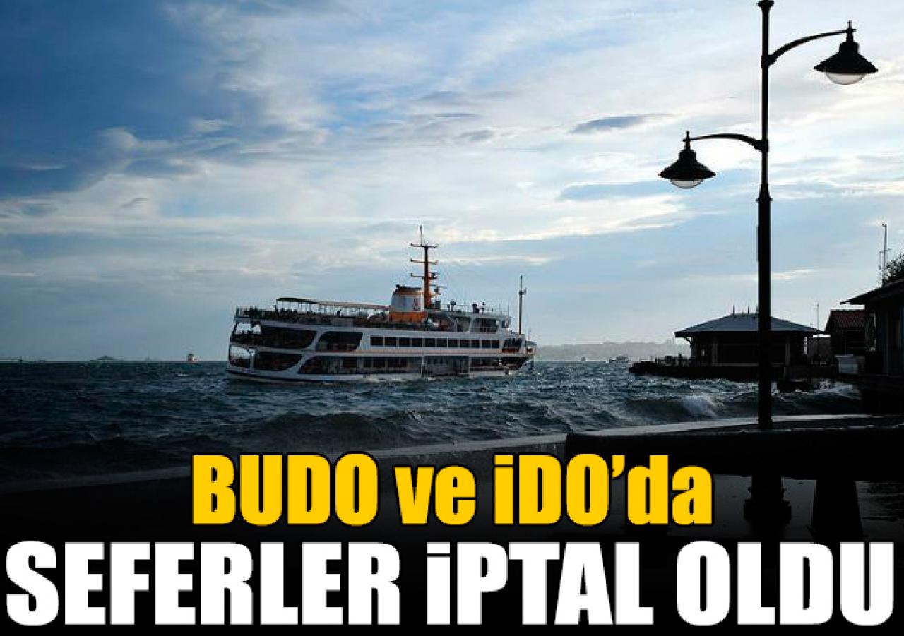 Deniz otobüsü seferlerinde iptaller