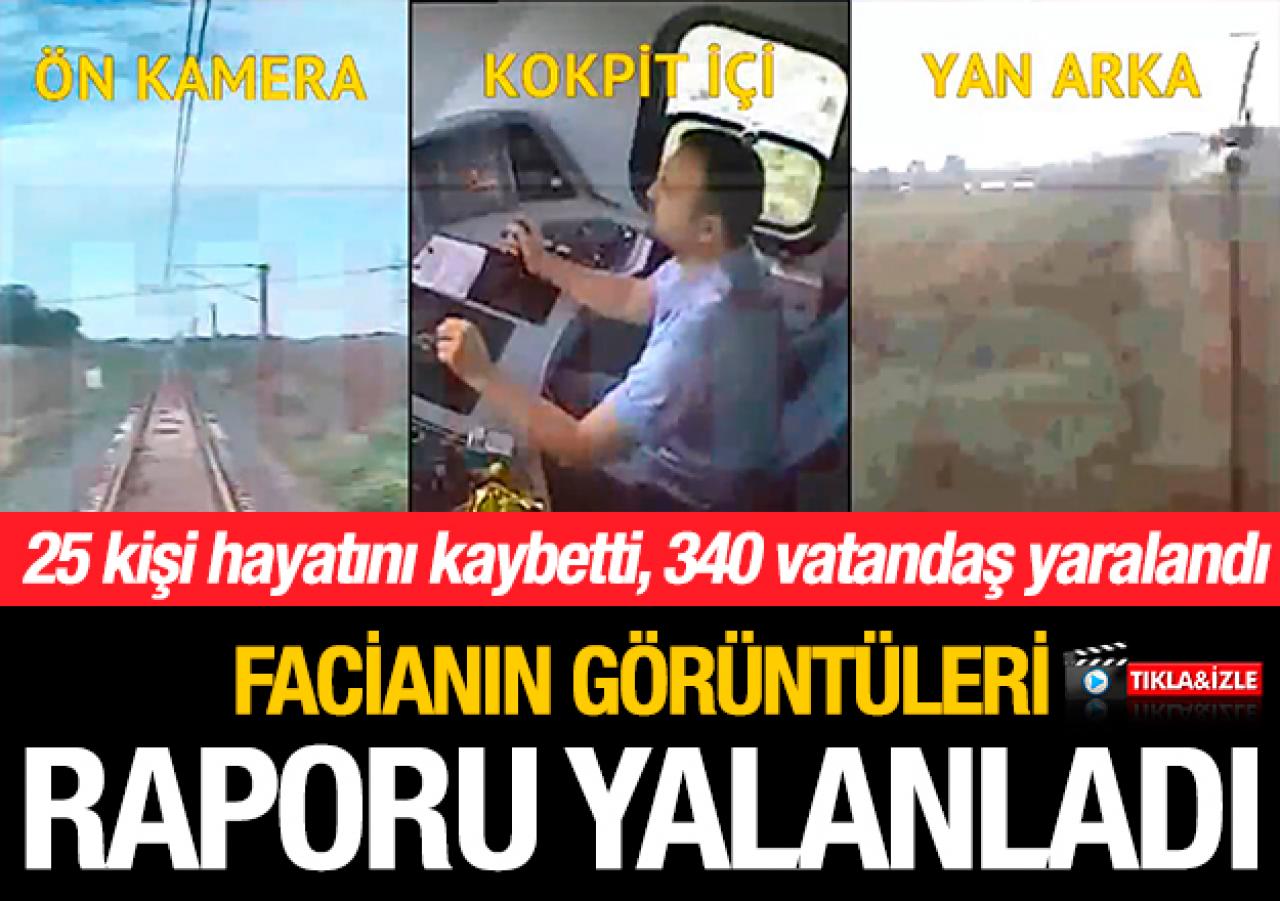 Çorlu'daki faciaya sebep olan tren kazasının görüntüleri ortaya çıktı