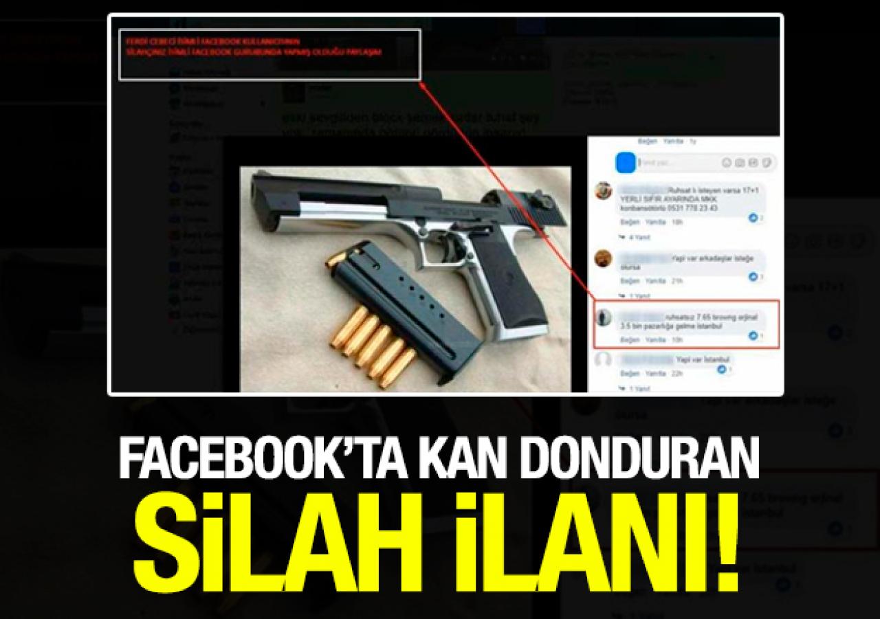 Facebook'ta kan donduran silah ilanı!