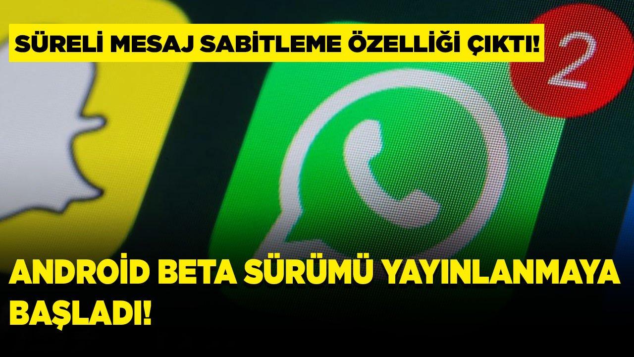 Mesaj sabitleme özelliği WhatsApp'a geliyor!