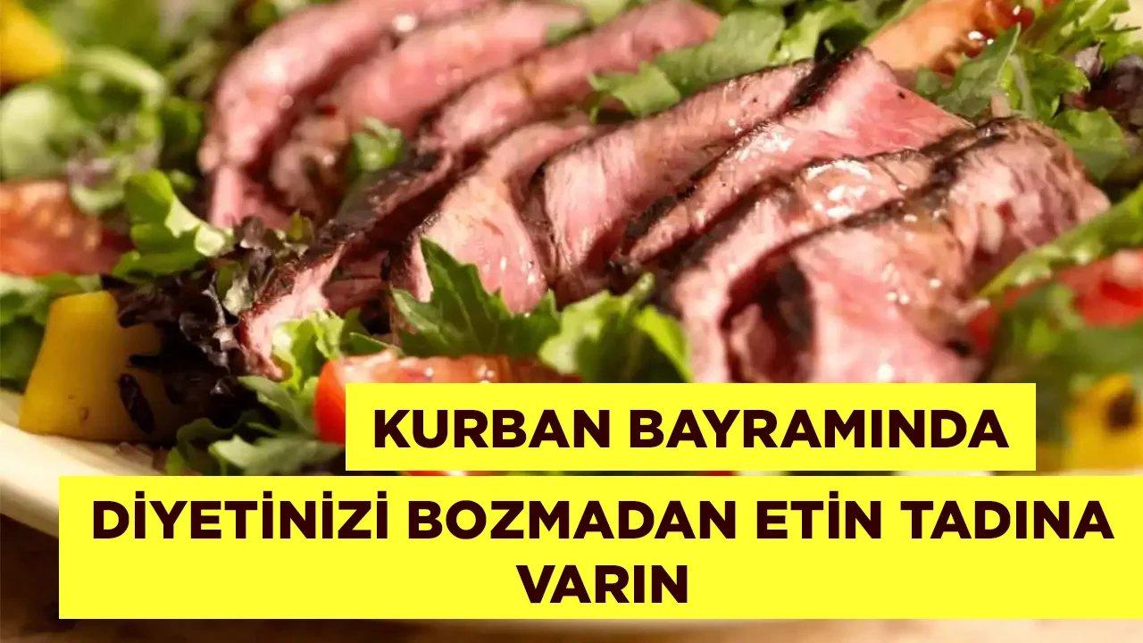 Kurban Bayramı'nda diyeti bozmak istemeyenler için harika bir Biftekli Salata tarifi