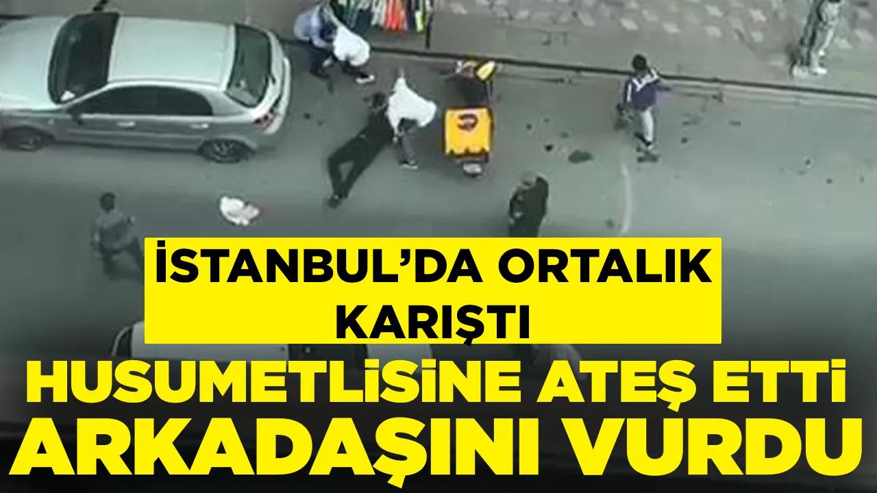 İstanbul'da ortalık karıştı: Husumetlisine ateş etti, arkadaşını vurdu