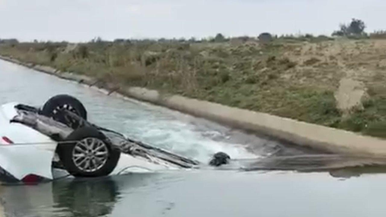 Kurbanlık almaya giderken acı kaza! Otomobili kanala uçtu: 3 ölü