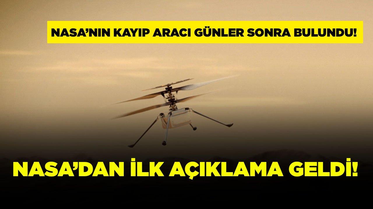 NASA'dan Mars'ta kaybolan araçla ilgili açıklama!