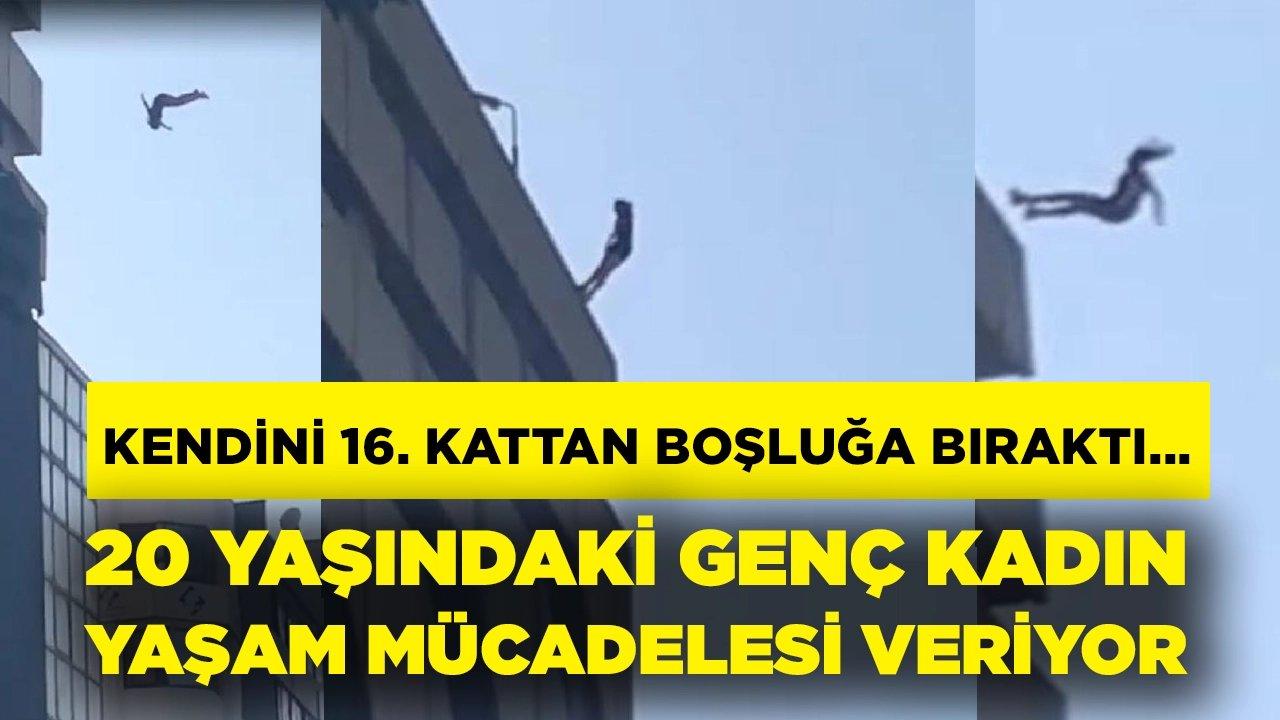 16. kattan atlayan genç kadın yaşam mücadelesi veriyor