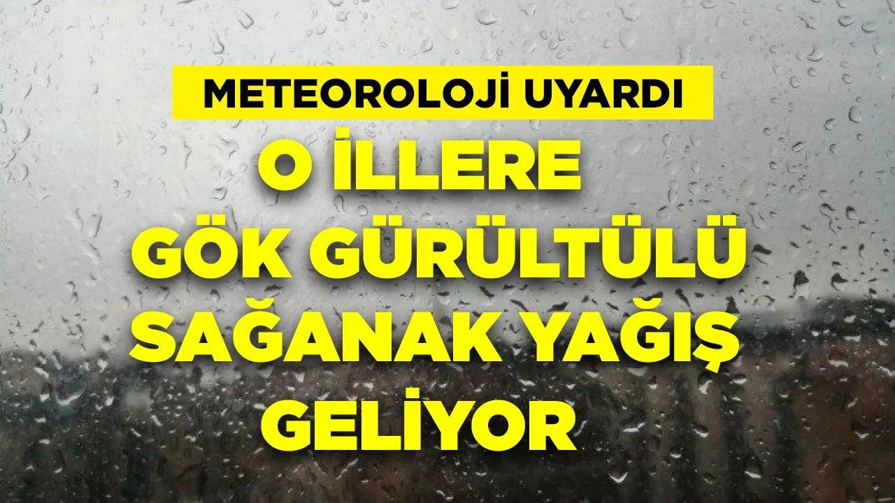 Bugün Öğle Saatlerinde O İlleri Gök Gürültülü Sağanak Bekliyor