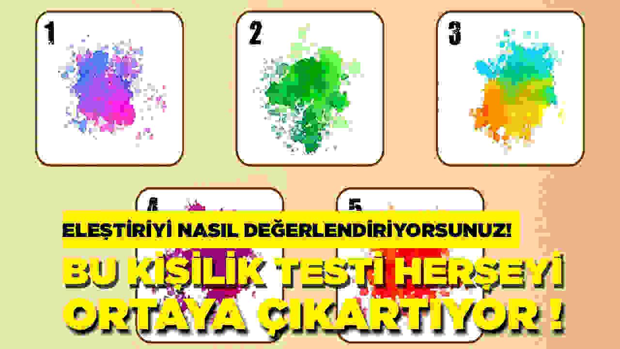 Kişilik testi : Eleştirileri nasıl değerlendiriyorsunuz ?