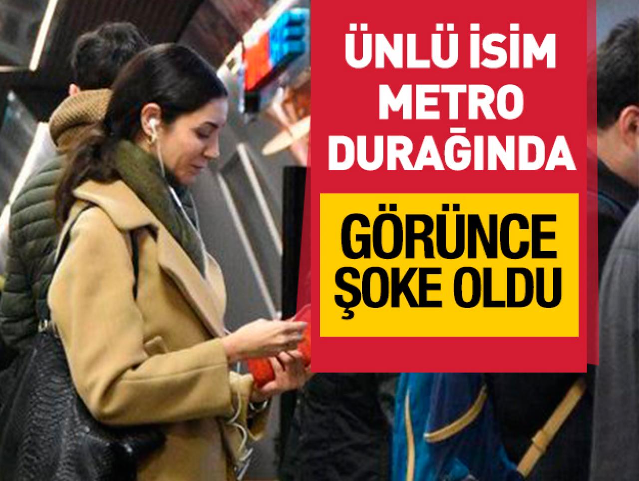 Ahu Yağtu metro durağında görüntülendi