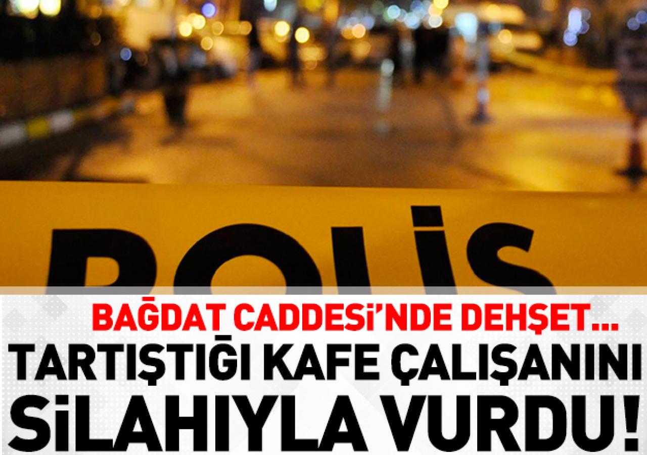 Bağdat Caddesi'nde kafe çalışanı vuruldu!