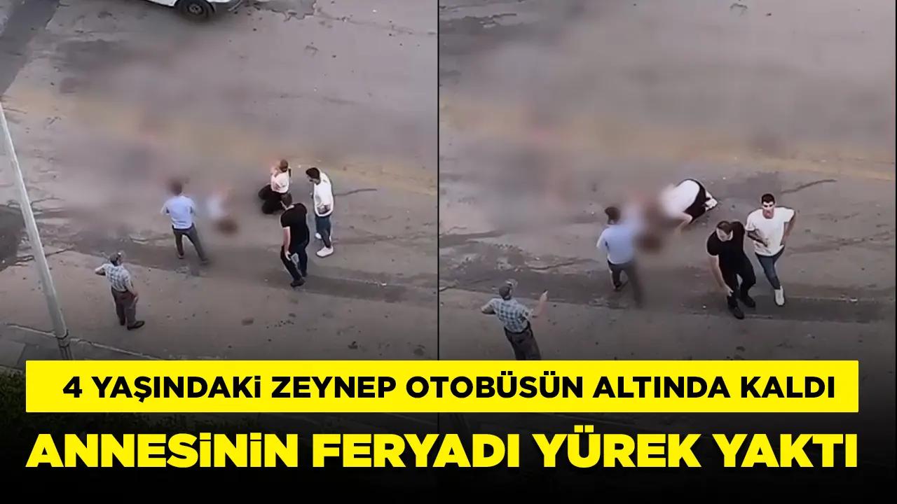 Otomobilden inen Zeynep otobüsün altında kaldı: Annesinin feryadı yürek yaktı