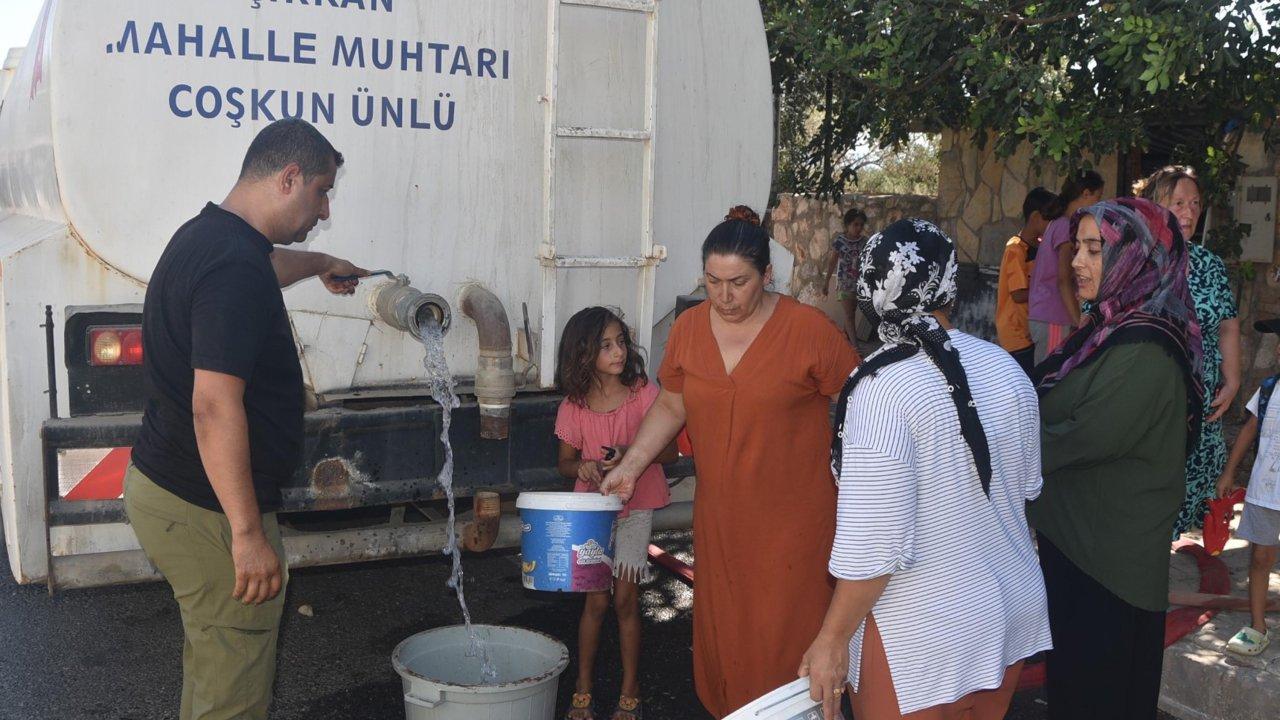 Ünlü turistik ilçede vatandaşlar mağdur oldu: Tankerle su dönemi