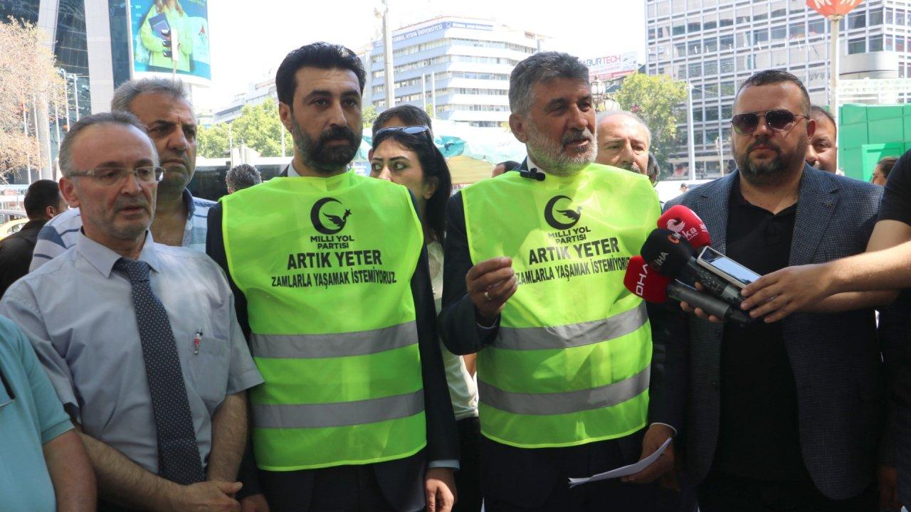 Milli Yol Partisi'nden zamlara protesto: Hayat pahalılığı bizim kaderimiz değil