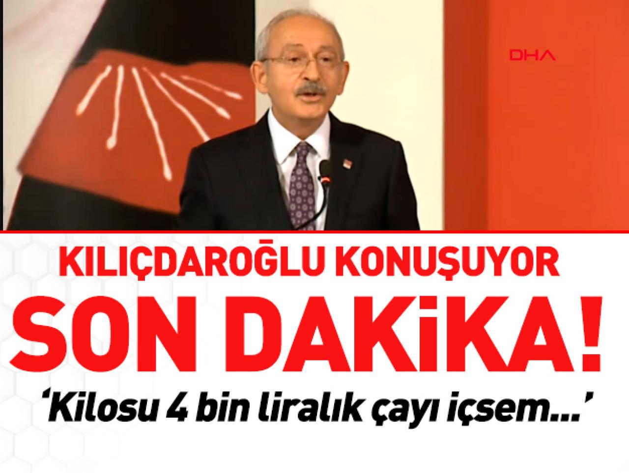 CHP Genel Başkanı Kemal Kılıçdaroğlu konuşuyor