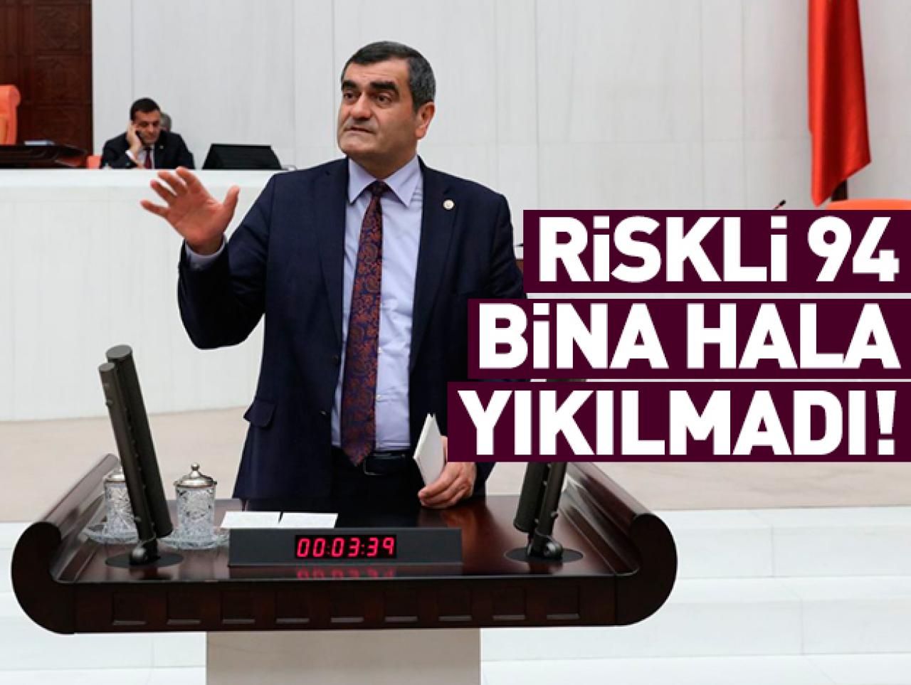 Riskli 94 bina hala yıkılmadı