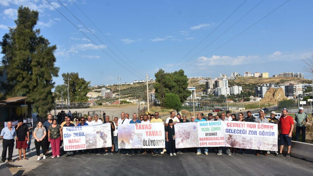 Bölge halkı yolu kapatıp eylem yaptı: 'Mahkeme kararının uygulanmasını istiyoruz'