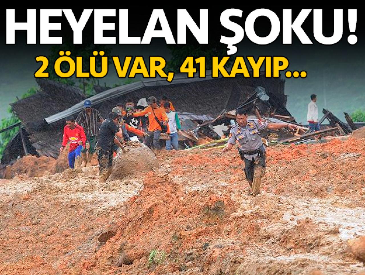 Endonezya'da heyelan: 2 ölü, 41 kayıp