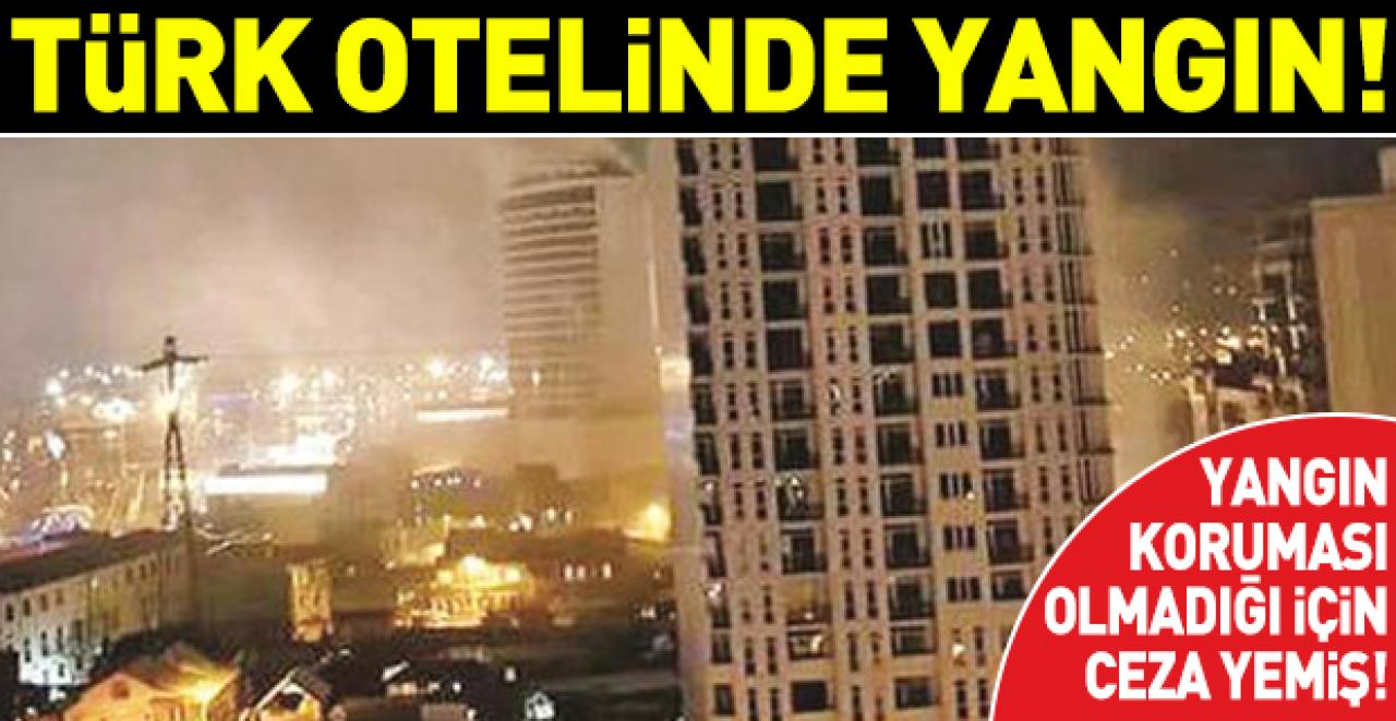 Batum'daki Türk otelinde yangın