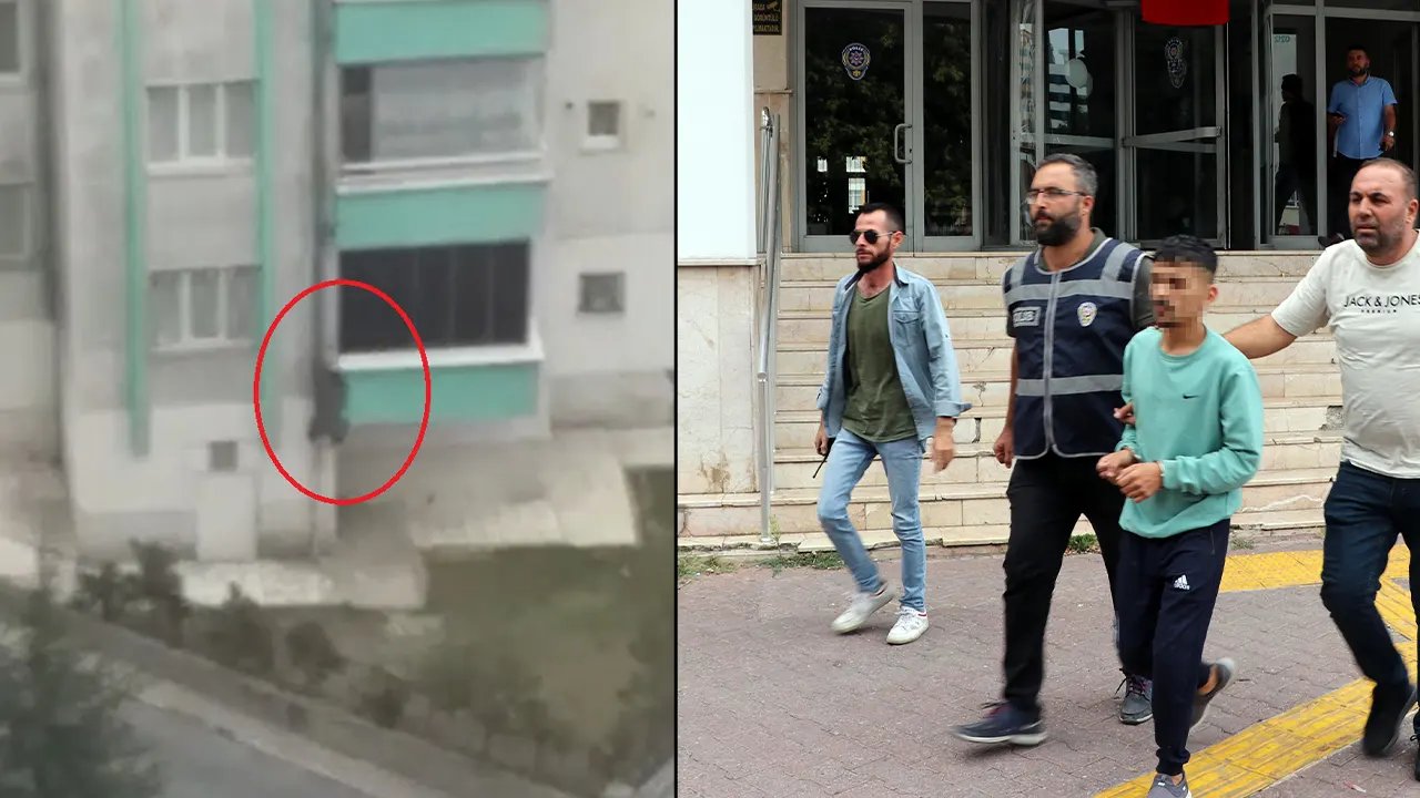 Polis baskınında tahliye borusundan kaçmaya çalıştı