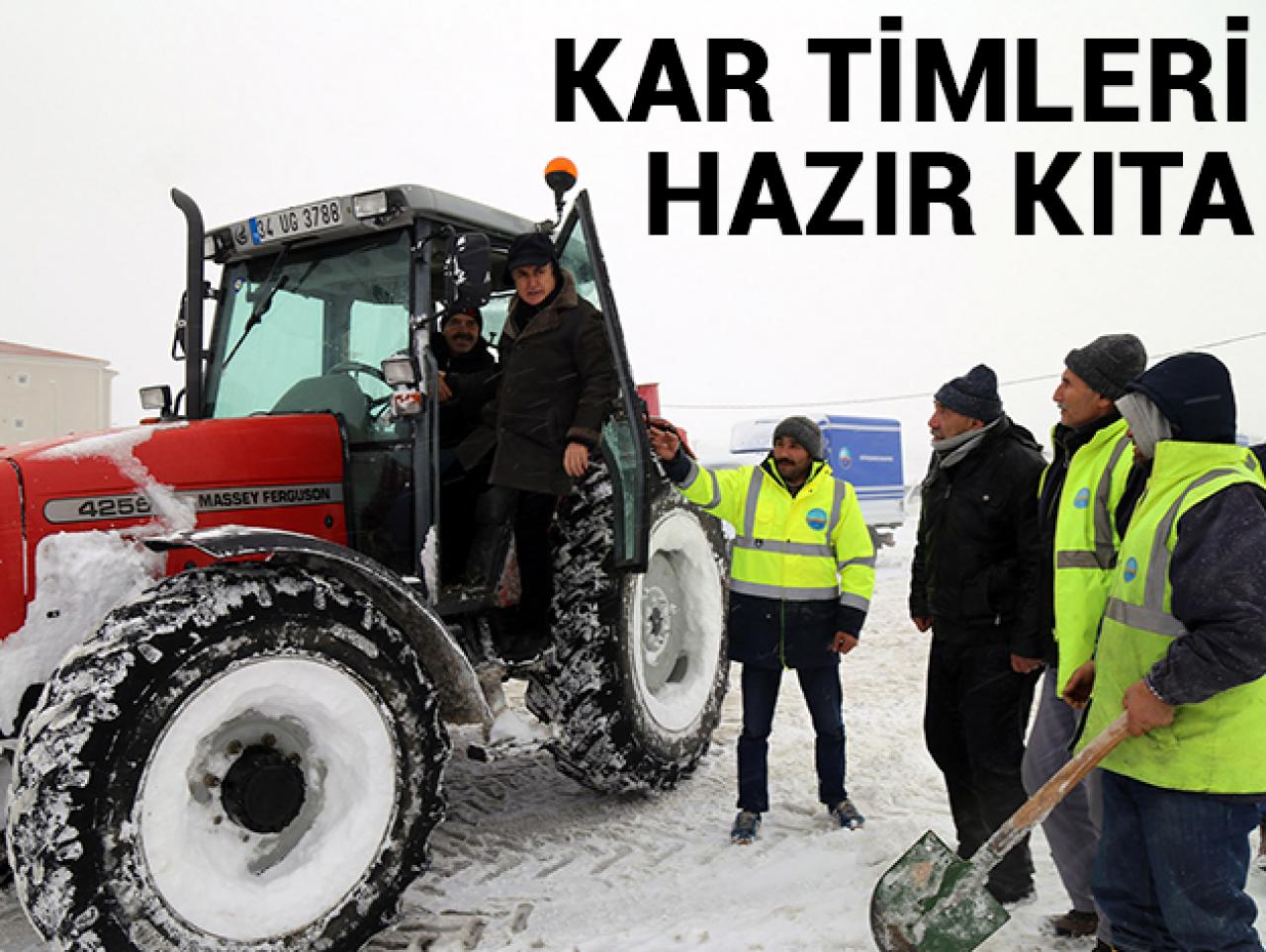 Kar timleri göreve hazır