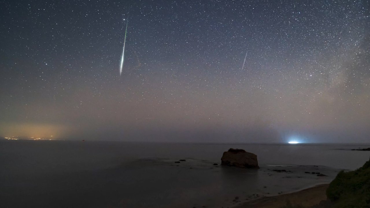 Perseid'in 'ateş topu' Seferihisar'da görüntülendi