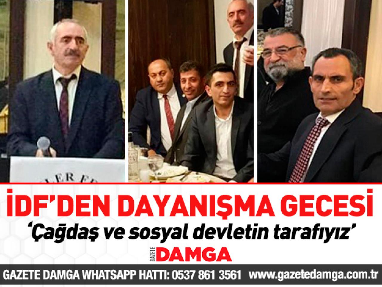 İDF’den dayanışma gecesi