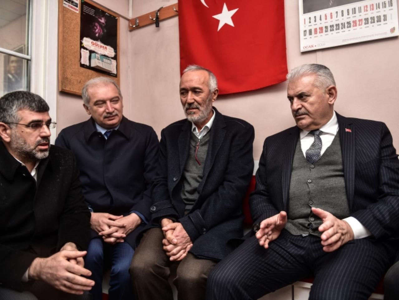 Yıldırım'dan taksicilerle koyu sohbet