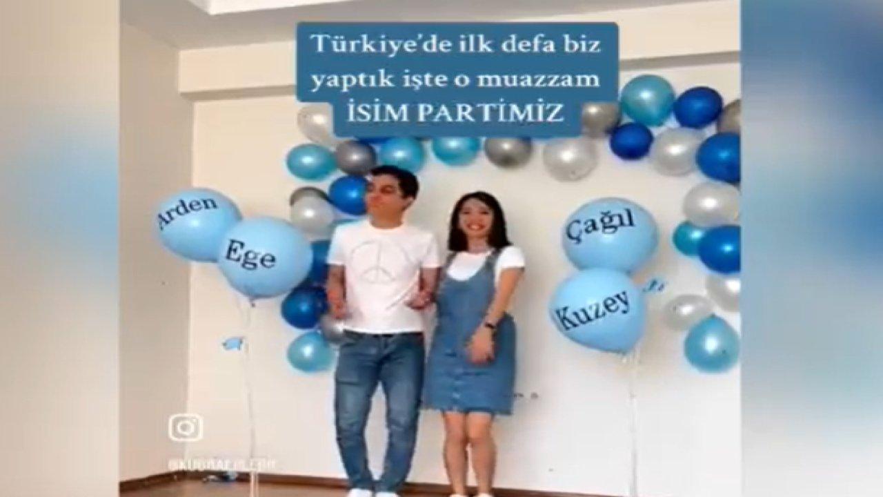 Cinsiyet belirleme partisi demode oldu! Yeni moda isim belirleme partisi…