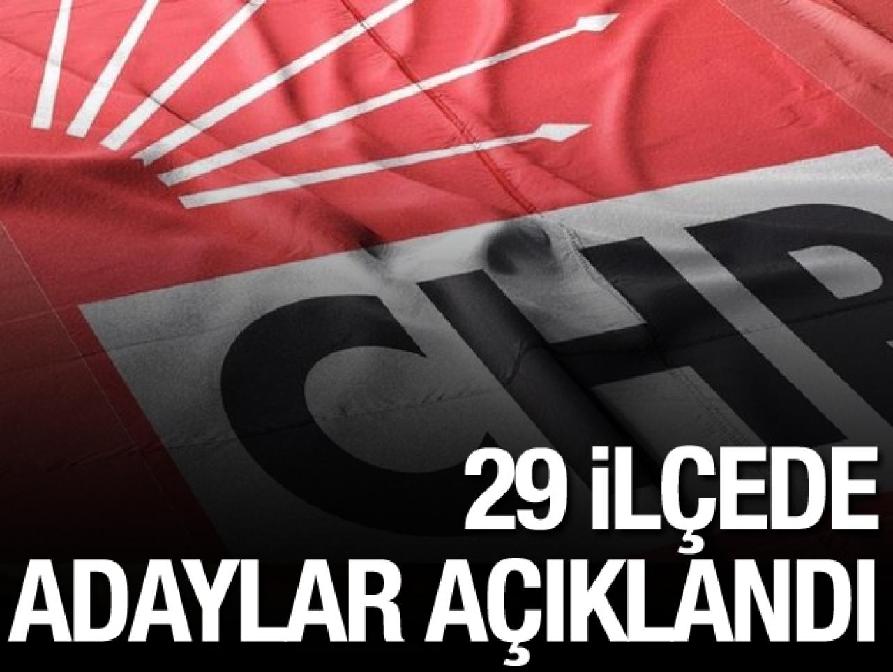 CHP'de 29 aday açıklandı