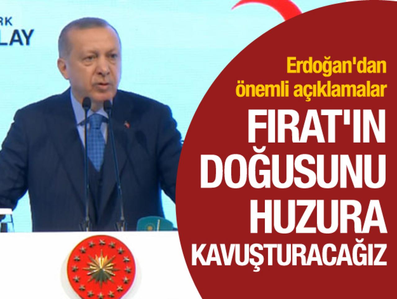 Fırat'ın doğusunu da huzura kavuşturacağız