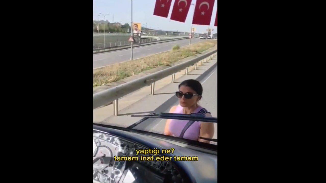 Otobüse alınmayınca yolu kesti