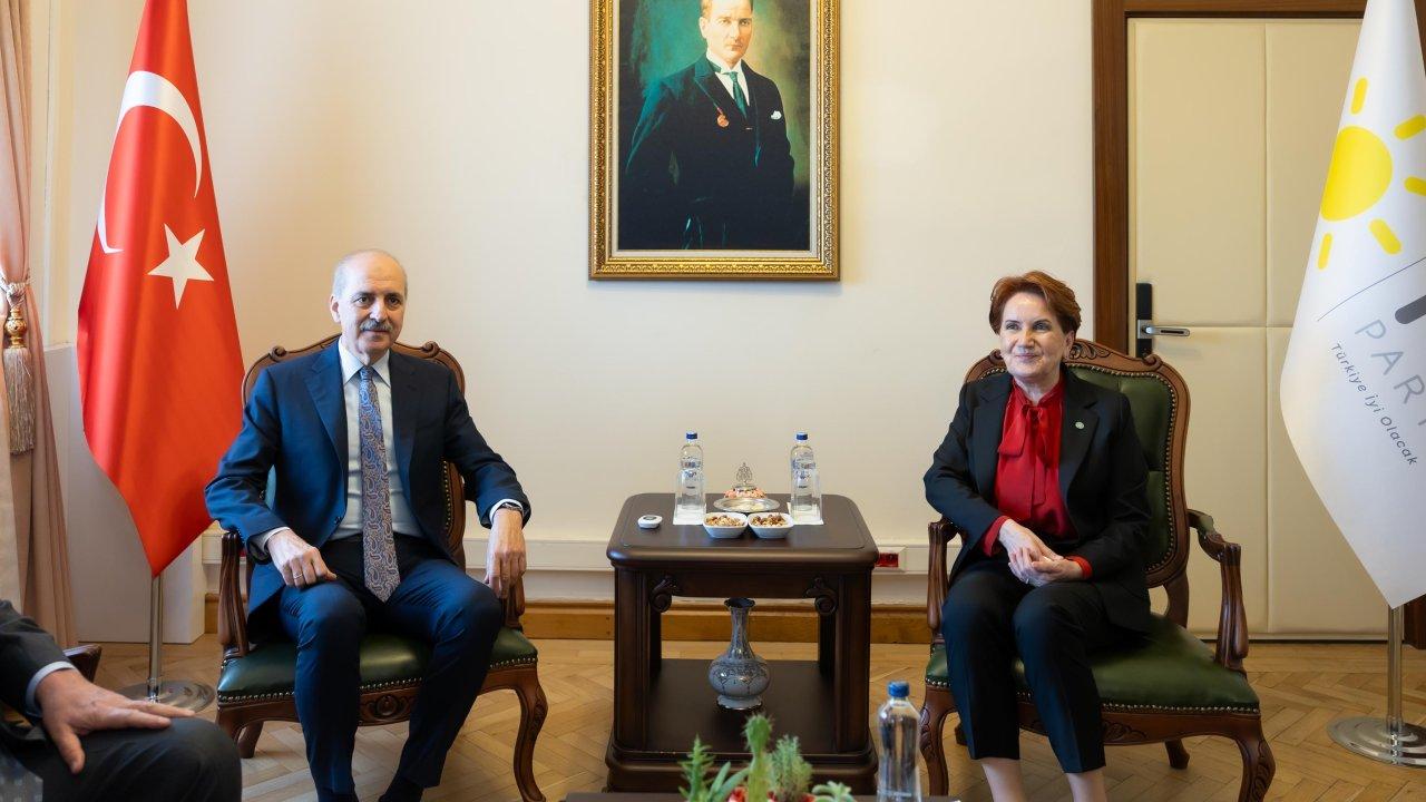 TBMM Başkanı Kurtulmuş, Meral Akşener ile görüştü