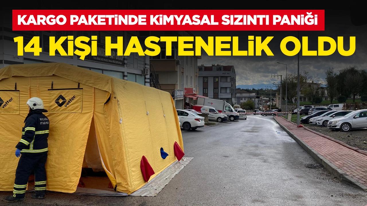 Kargo paketinde kimyasal sızıntı paniği: 14 kişi hastanelik oldu