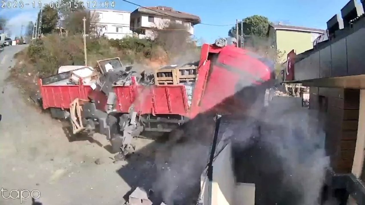 TIR bir anda yokuş aşağı kaymaya başladı: Facianın eşiğinden dönüldü