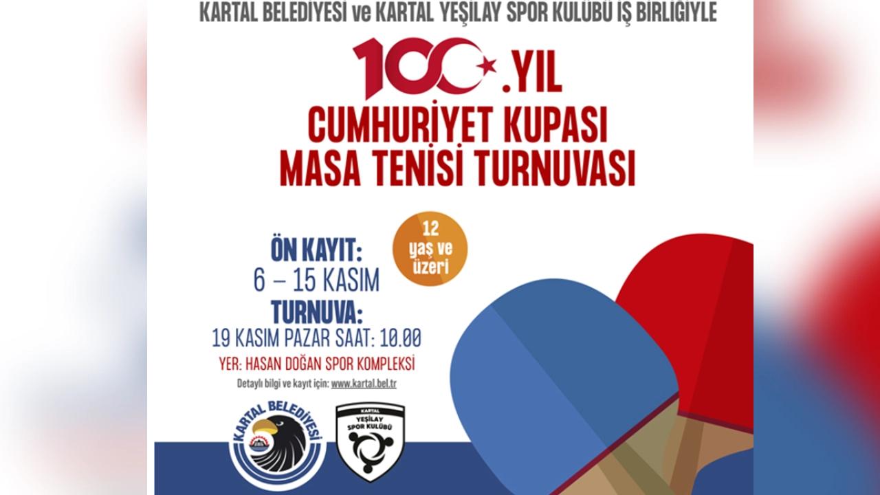 Kartal Belediyesi 100. Yıl için turnuvaya ev sahipliği yapacak