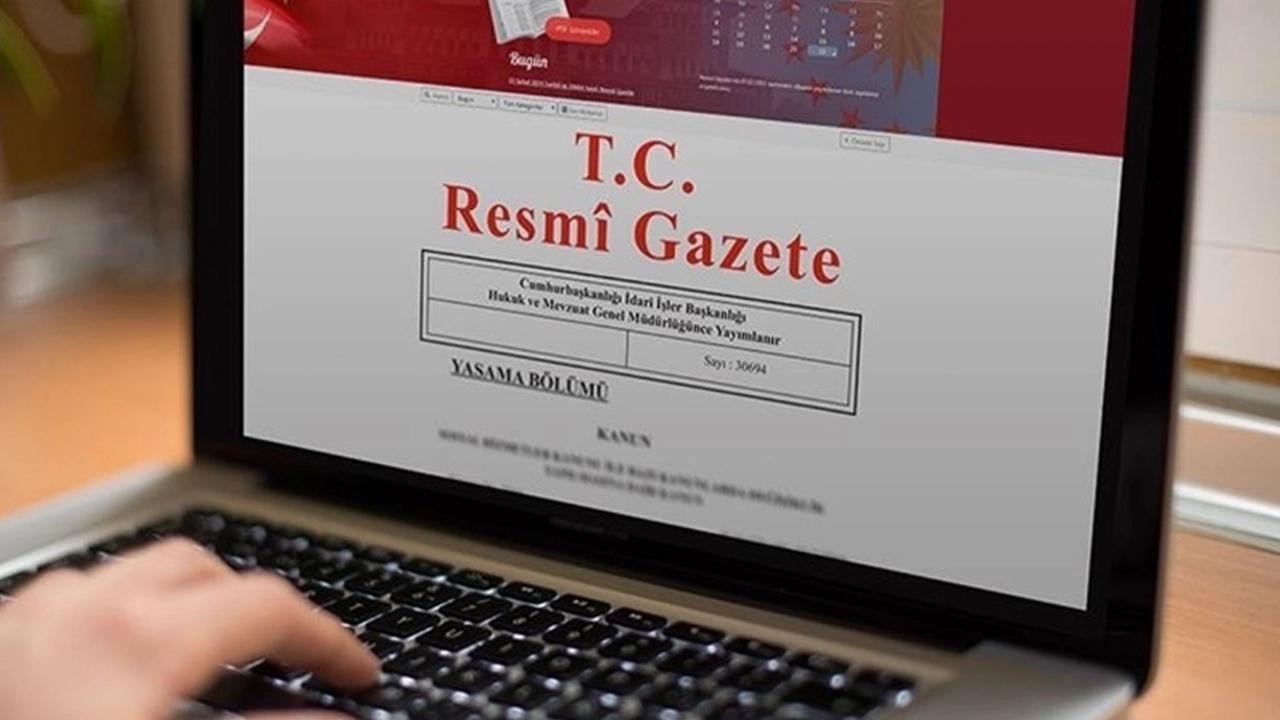 Cumhurbaşkanı kararları Resmi Gazete'de