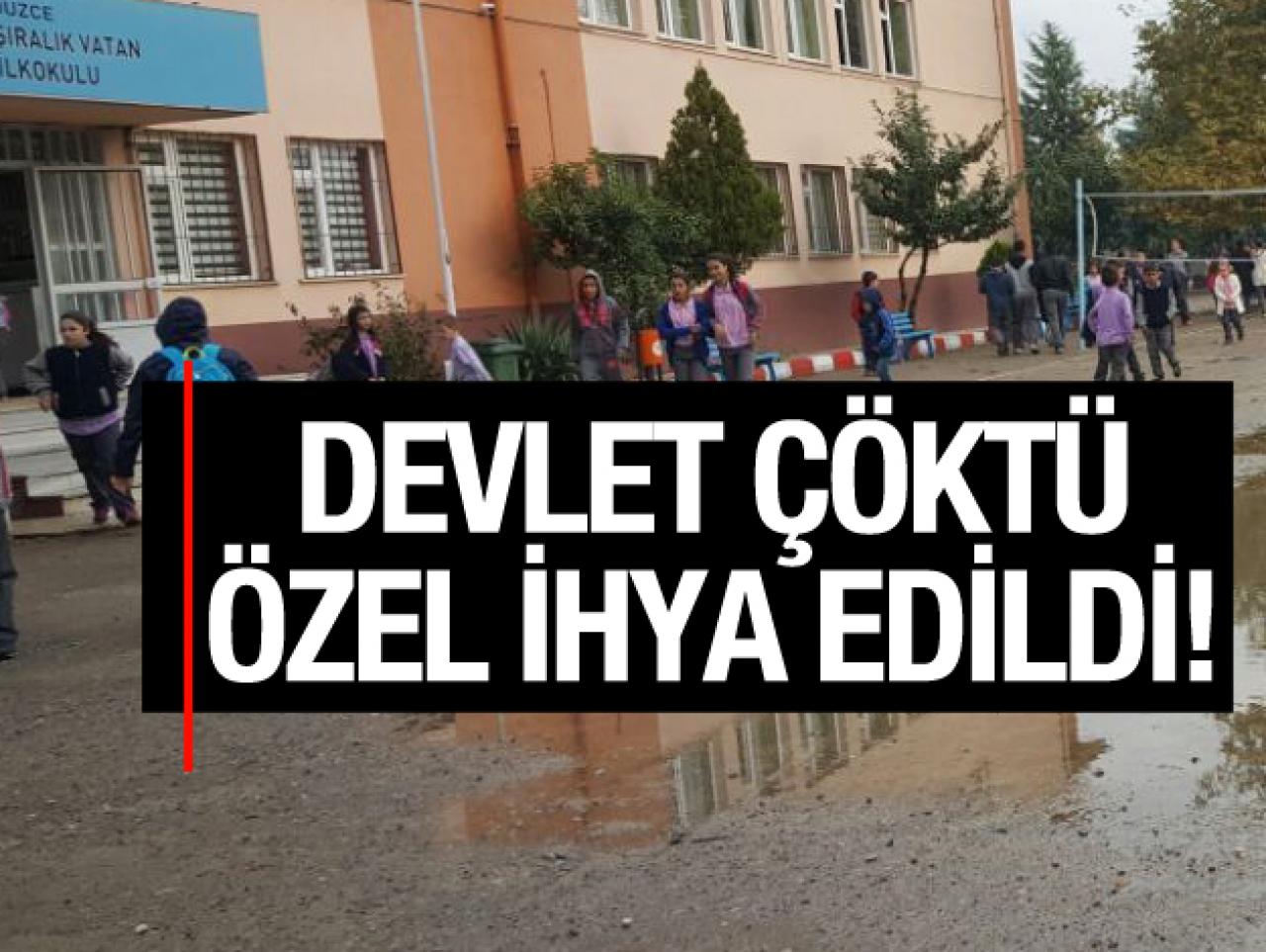 Devlet çöktü özel ihya edildi