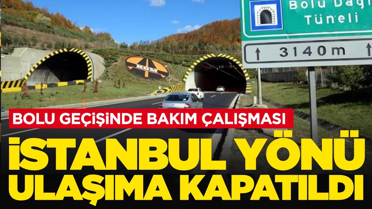 İstanbul yönü ulaşıma kapatıldı: Bolu Dağı Tüneli ne zaman trafiğe açılacak?