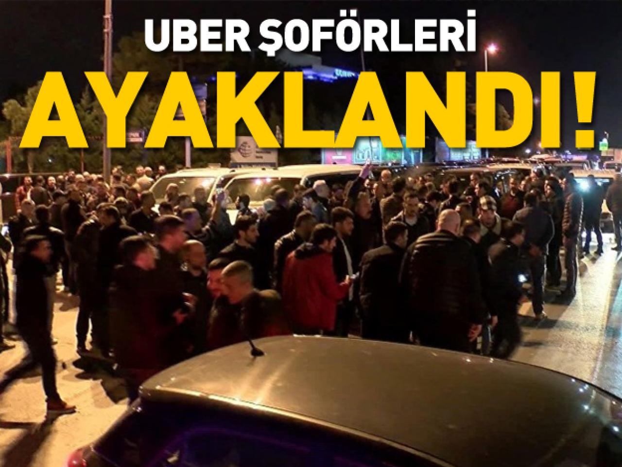 Bu kez UBER'cilerden eylem